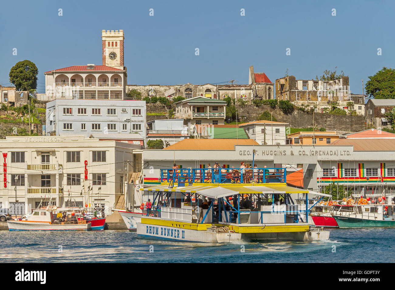 The harbour St. Grenada West Indies Stock Photo Alamy