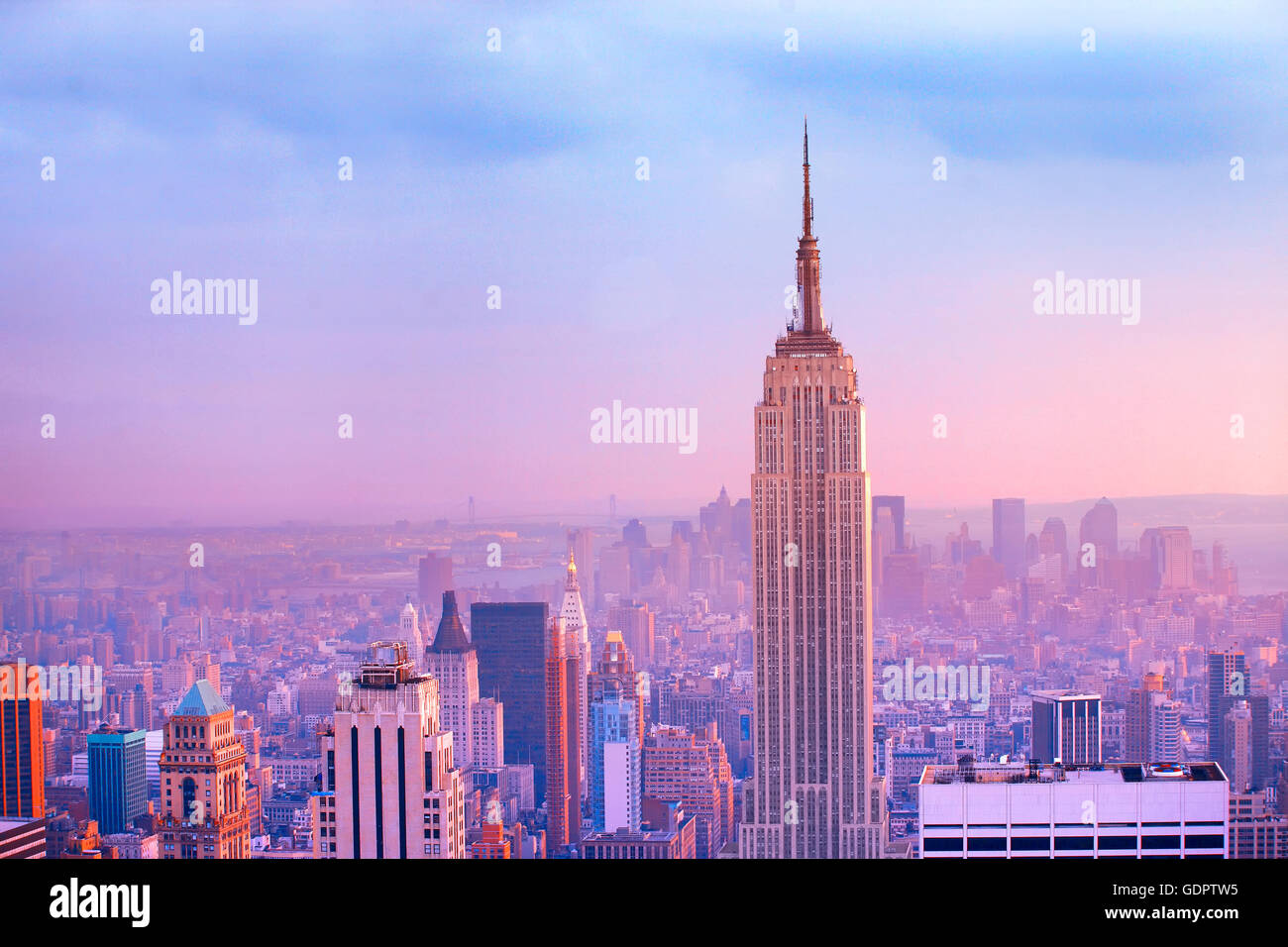 Manhattan skyline  in New York city Stock Photo