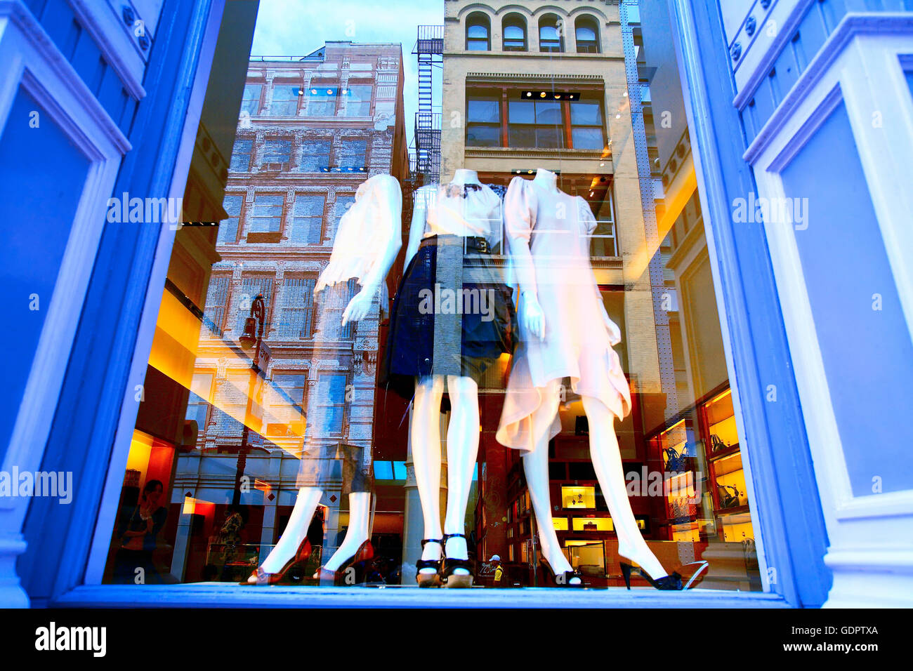 Windowshop in Soho, New York city Stock Photo