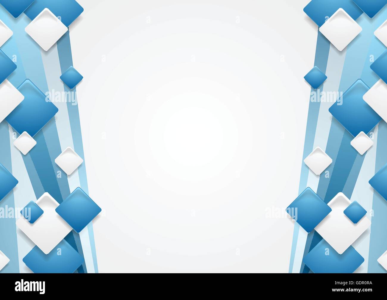 Abstract blue tech corporate background with squares. Vector graphic ...