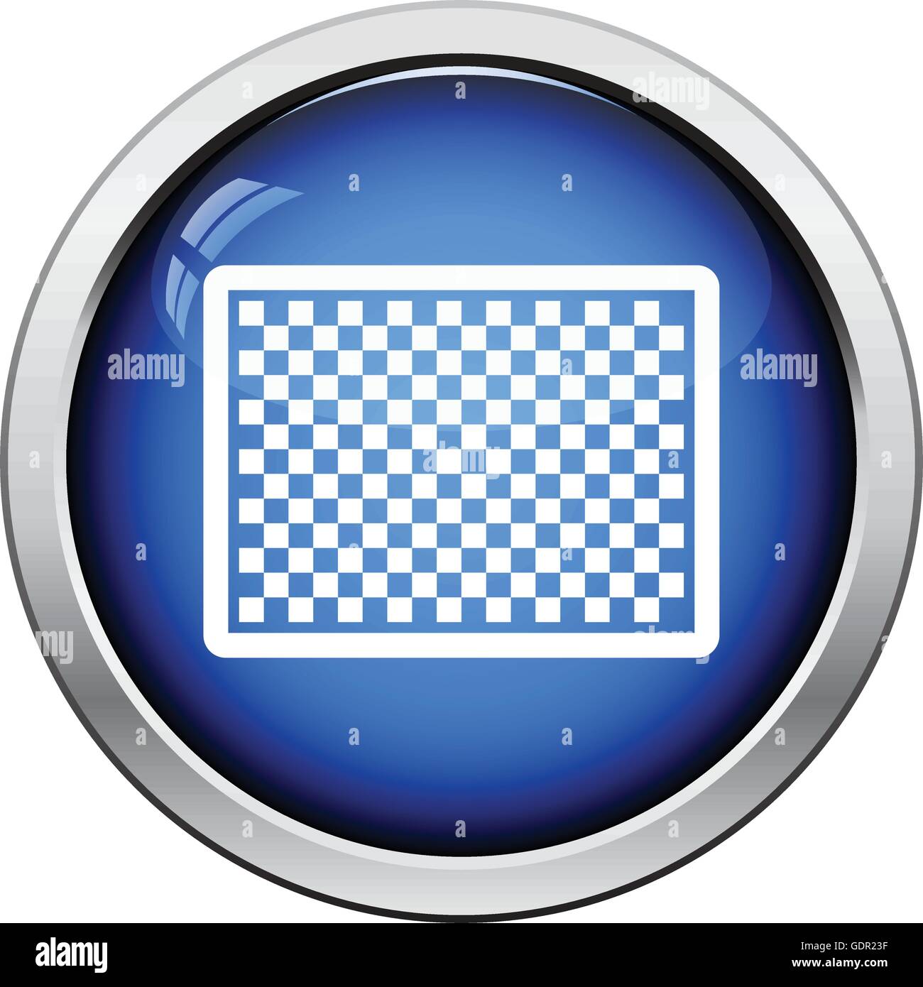 Icon of photo camera sensor. Glossy button design. Vector illustration ...