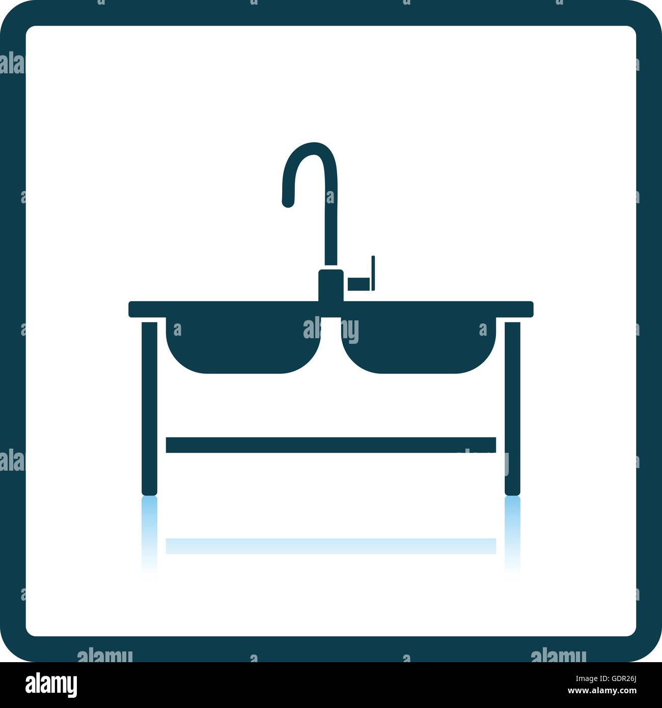 Luxury square sink Stock Vector Images - Alamy