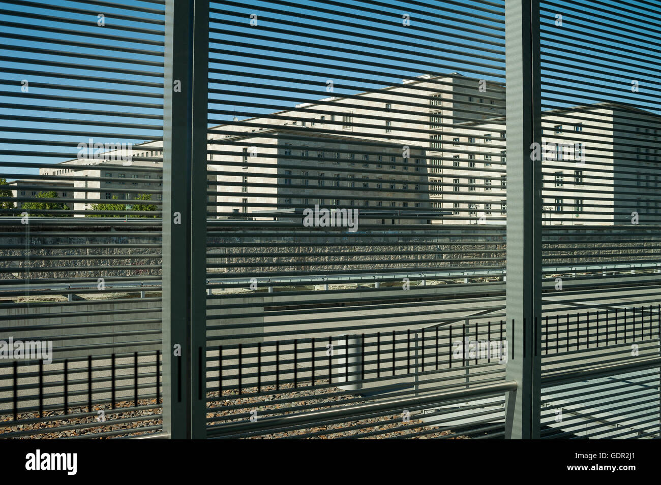 GERMANY, Berlin, June 8, 2016. The exhibition of the Topography of Terror, a historic documentation center in Berlin. Stock Photo