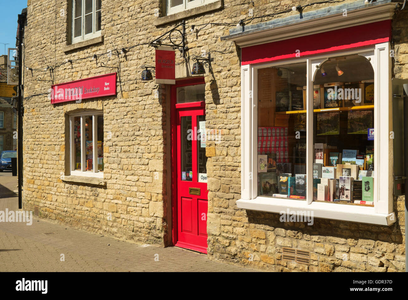 Stow-on-the-Wold a Cotswold town in Gloucestershire England UK Borzoi bookshop Stock Photo