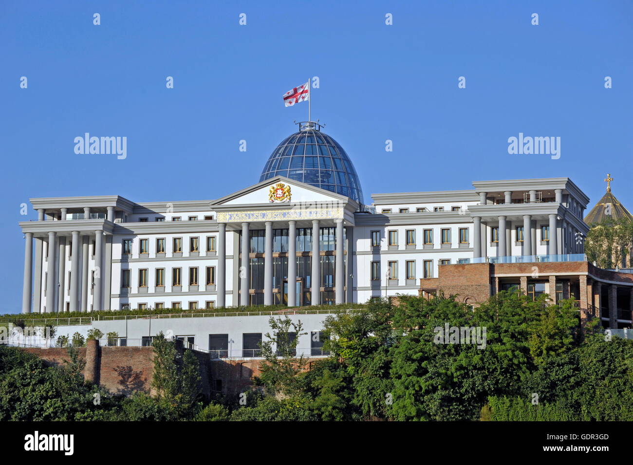 geography / travel, Georgia, Tbilisi, presidential palace, exterior view, Additional-Rights-Clearance-Info-Not-Available Stock Photo