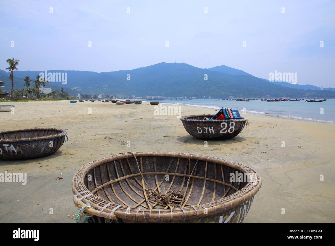 Fishing Village Vietnam Stock Photo