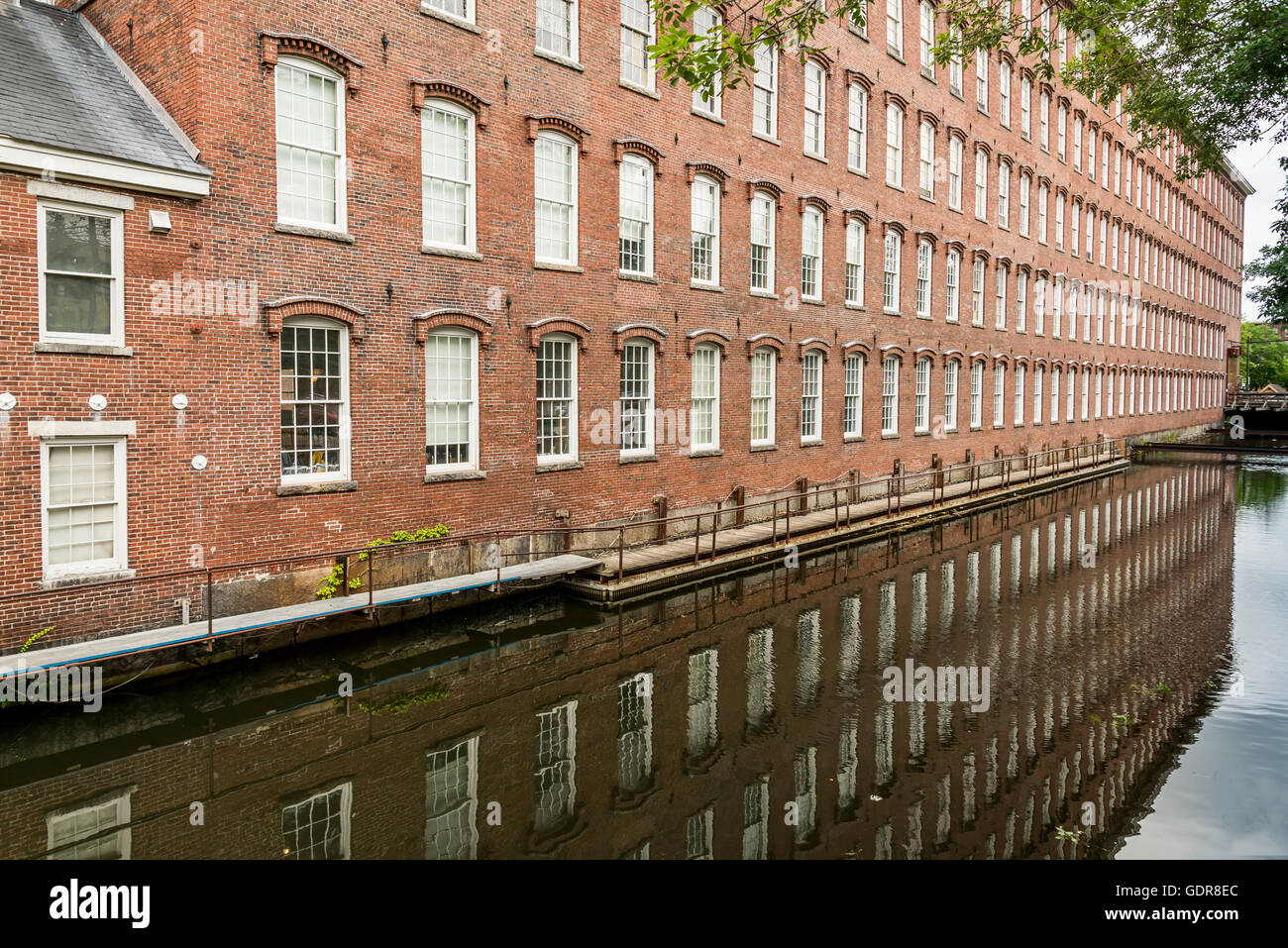 Boott Cotton Mills brick Stock Photo - Alamy