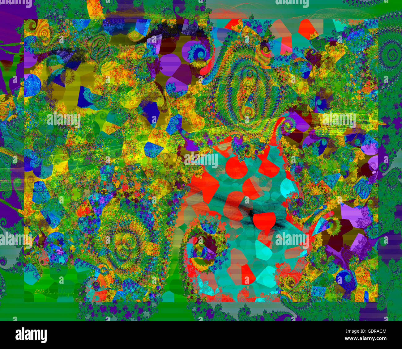 Digital Art Departure Of The Clowns Stock Photo Alamy
