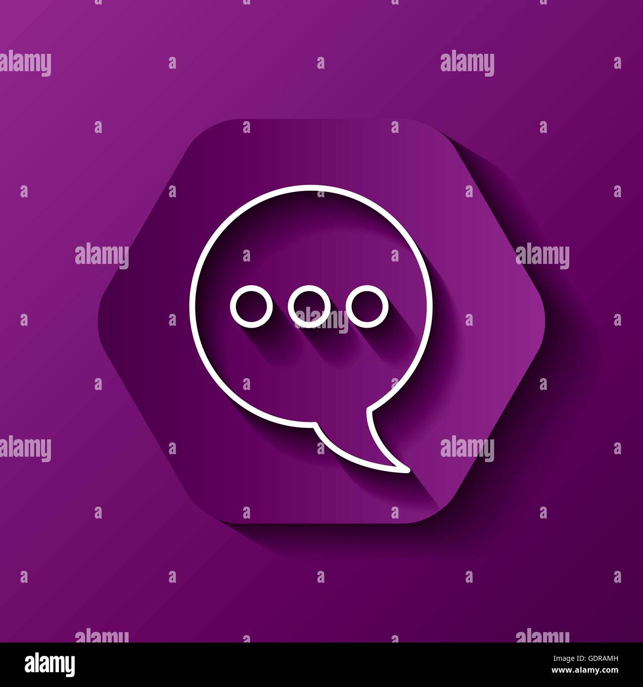 k icon. Communication design over hexagon. Vector graphic Stock Vector ...