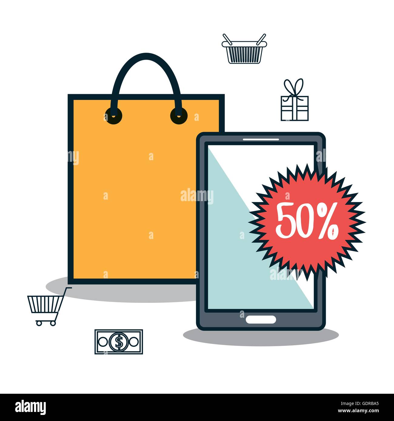 electronic commerce isolated icon design Stock Vector Image & Art - Alamy
