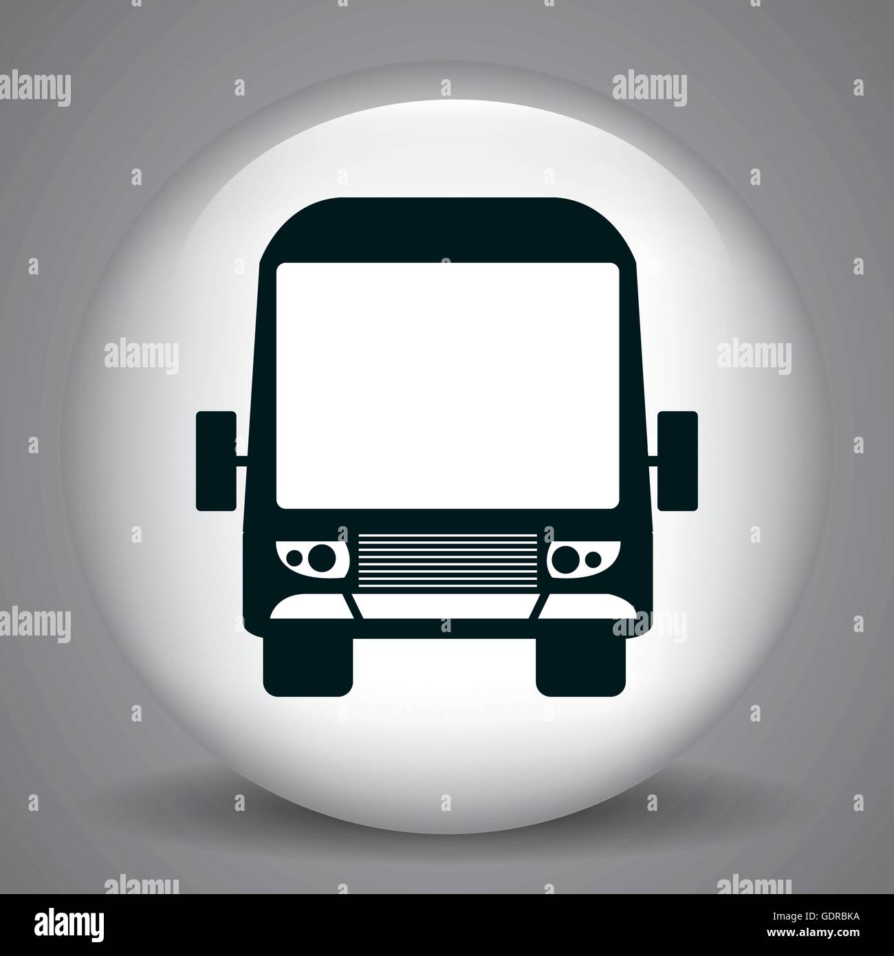 bus icon over circle isolated design Stock Vector Image & Art - Alamy