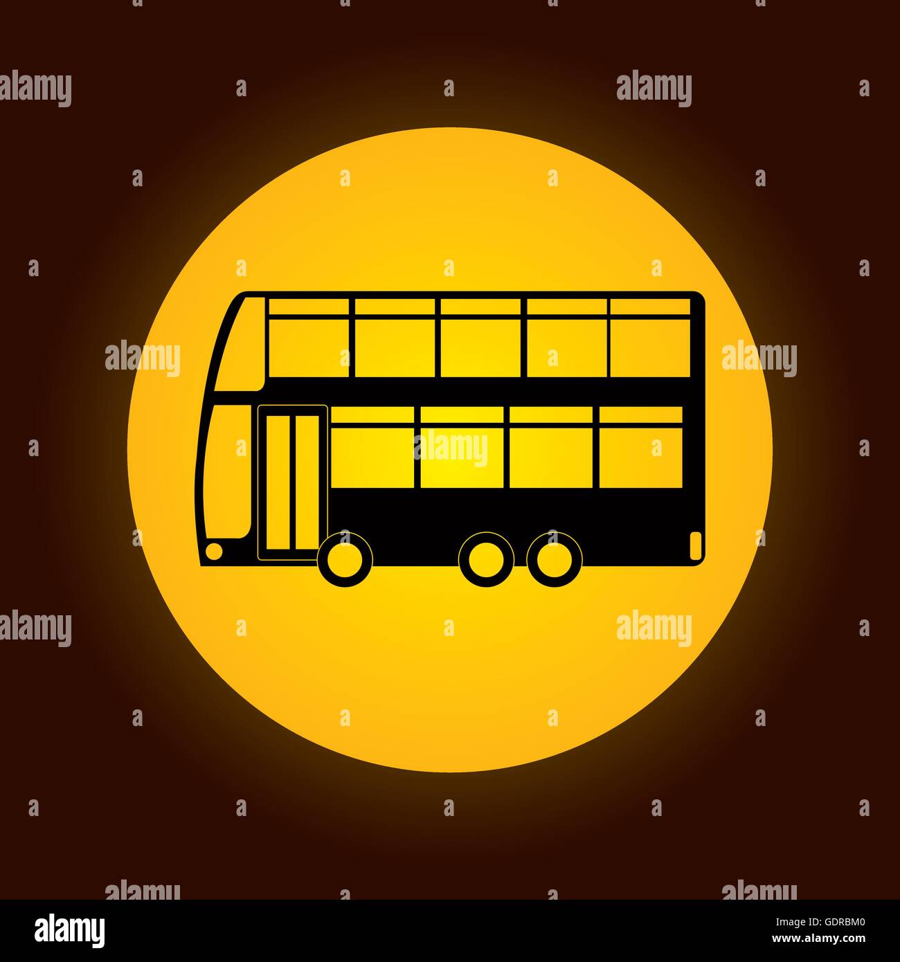 bus icon over circle isolated design Stock Vector Image & Art - Alamy