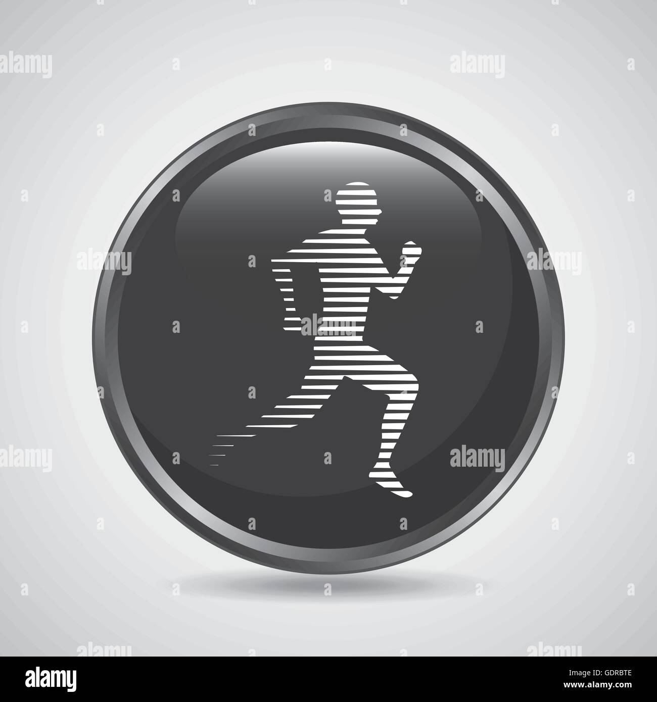Man running icon. Sport design. Vector graphic Stock Vector Image & Art ...