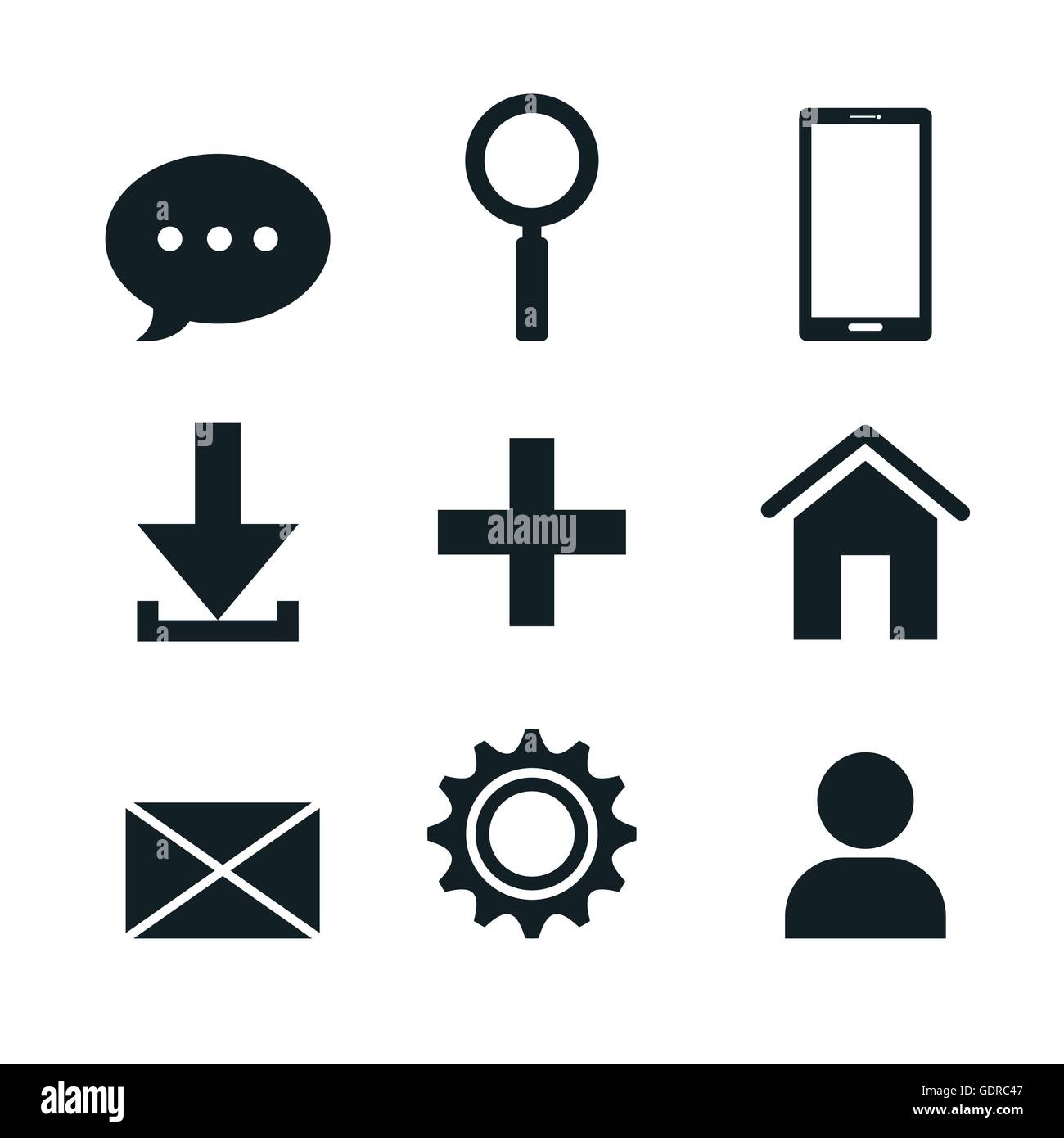 set of social media icons isolated icon design Stock Vector Image & Art ...