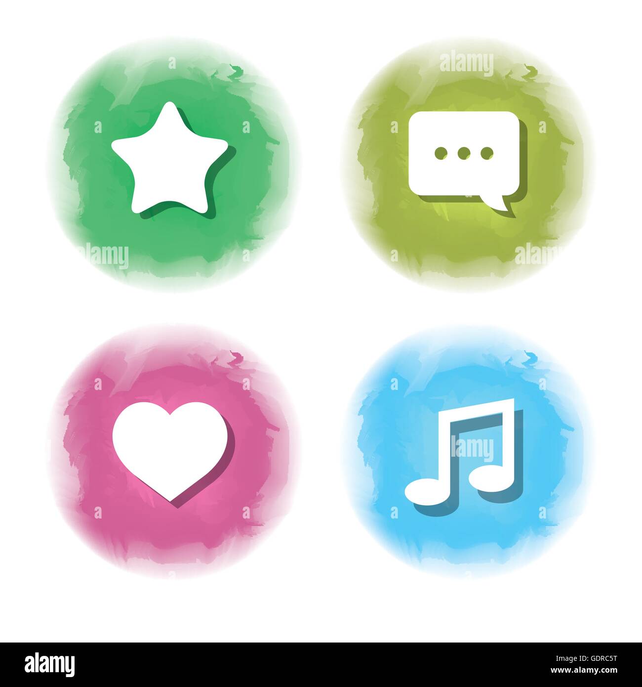 set of social media icons isolated icon design Stock Vector Image & Art ...