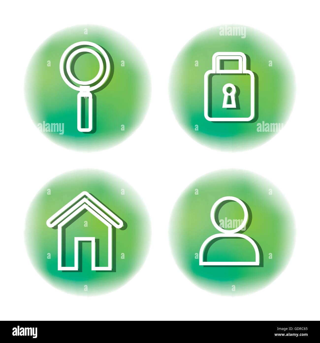 set of social media icons isolated icon design Stock Vector Image & Art ...