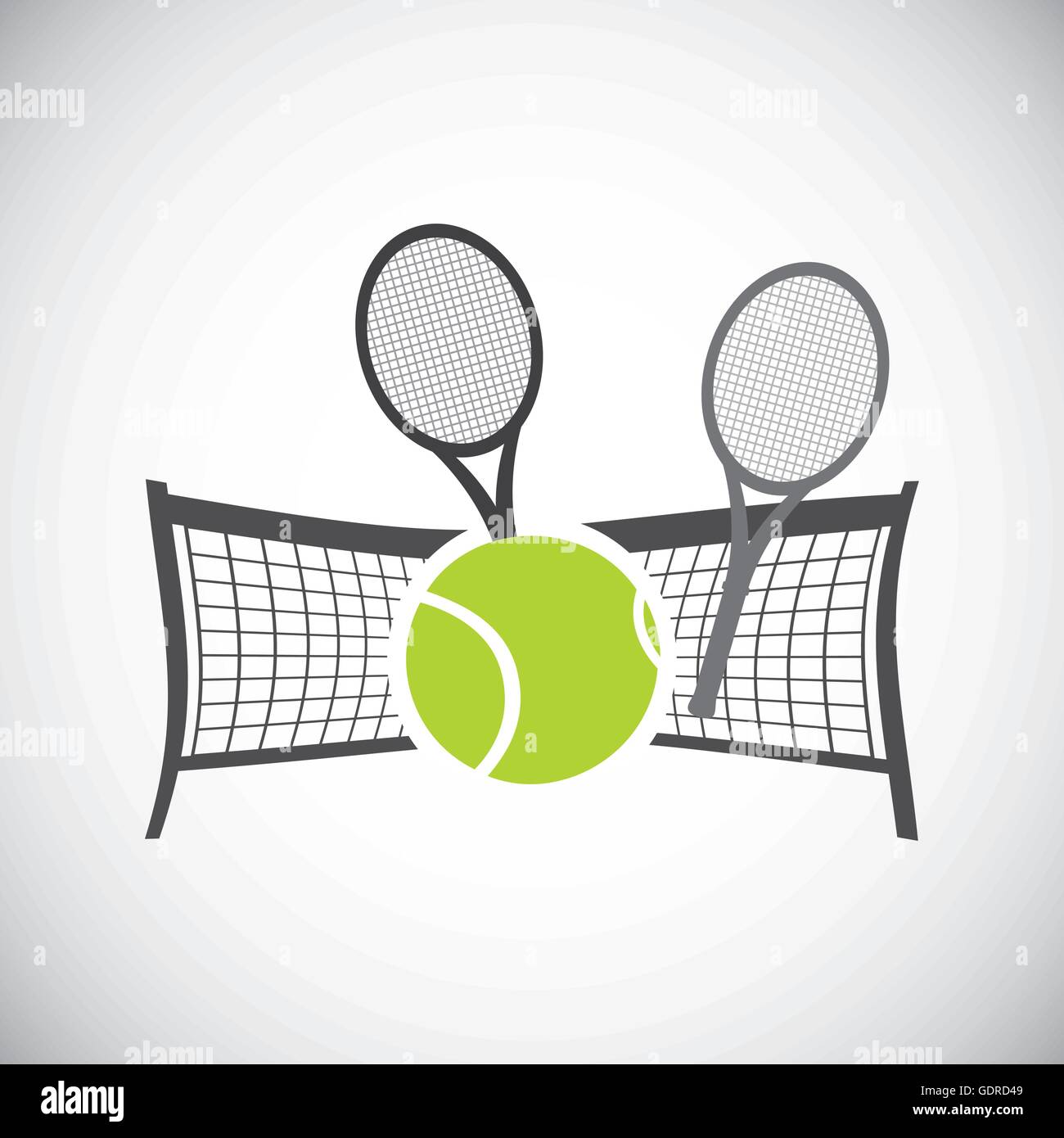 ball and racket icon. Tennis design. Vector graphic Stock Vector Image ...
