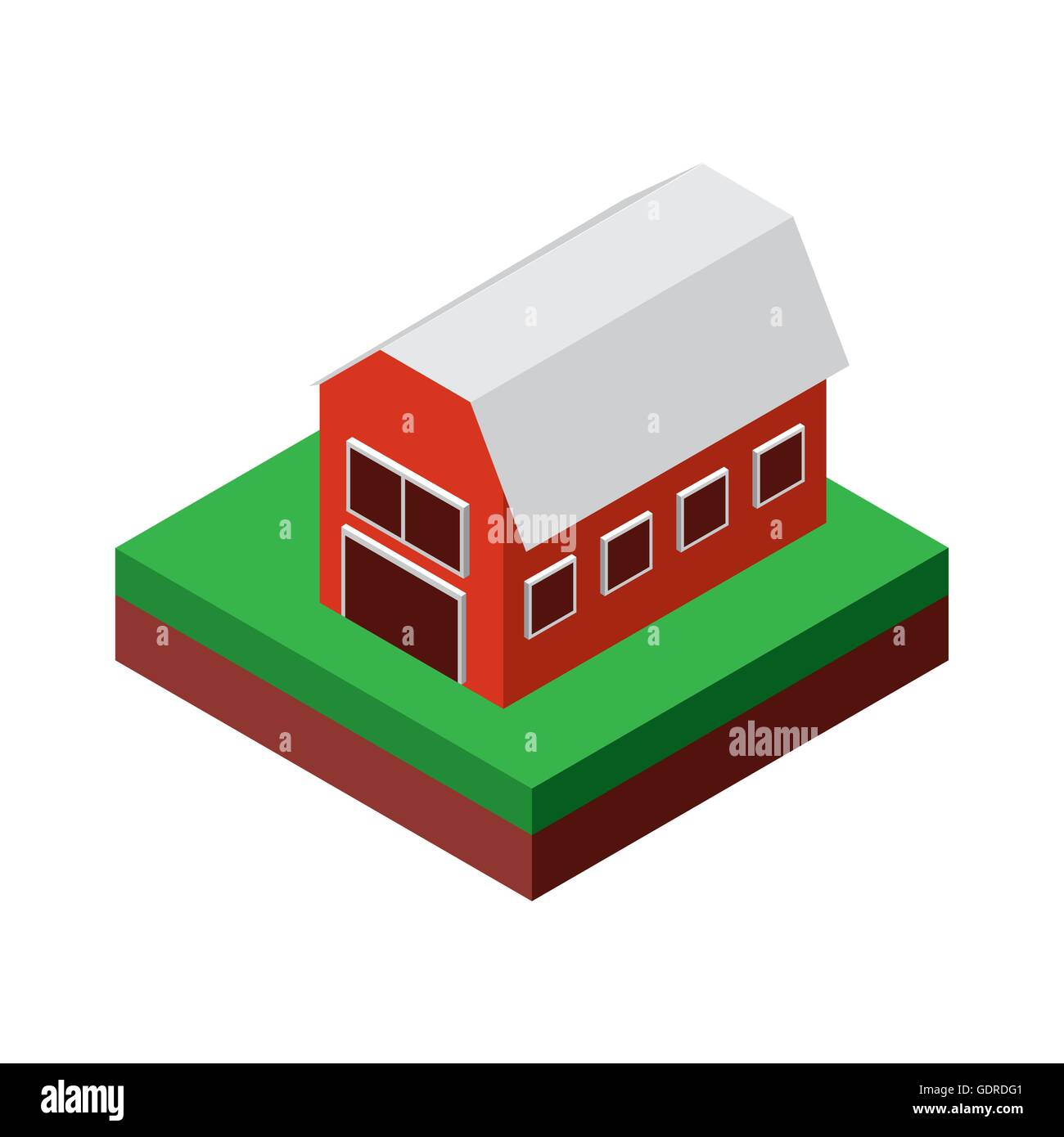 Farm icon. Isometric design. Vector graphic Stock Vector Image & Art ...