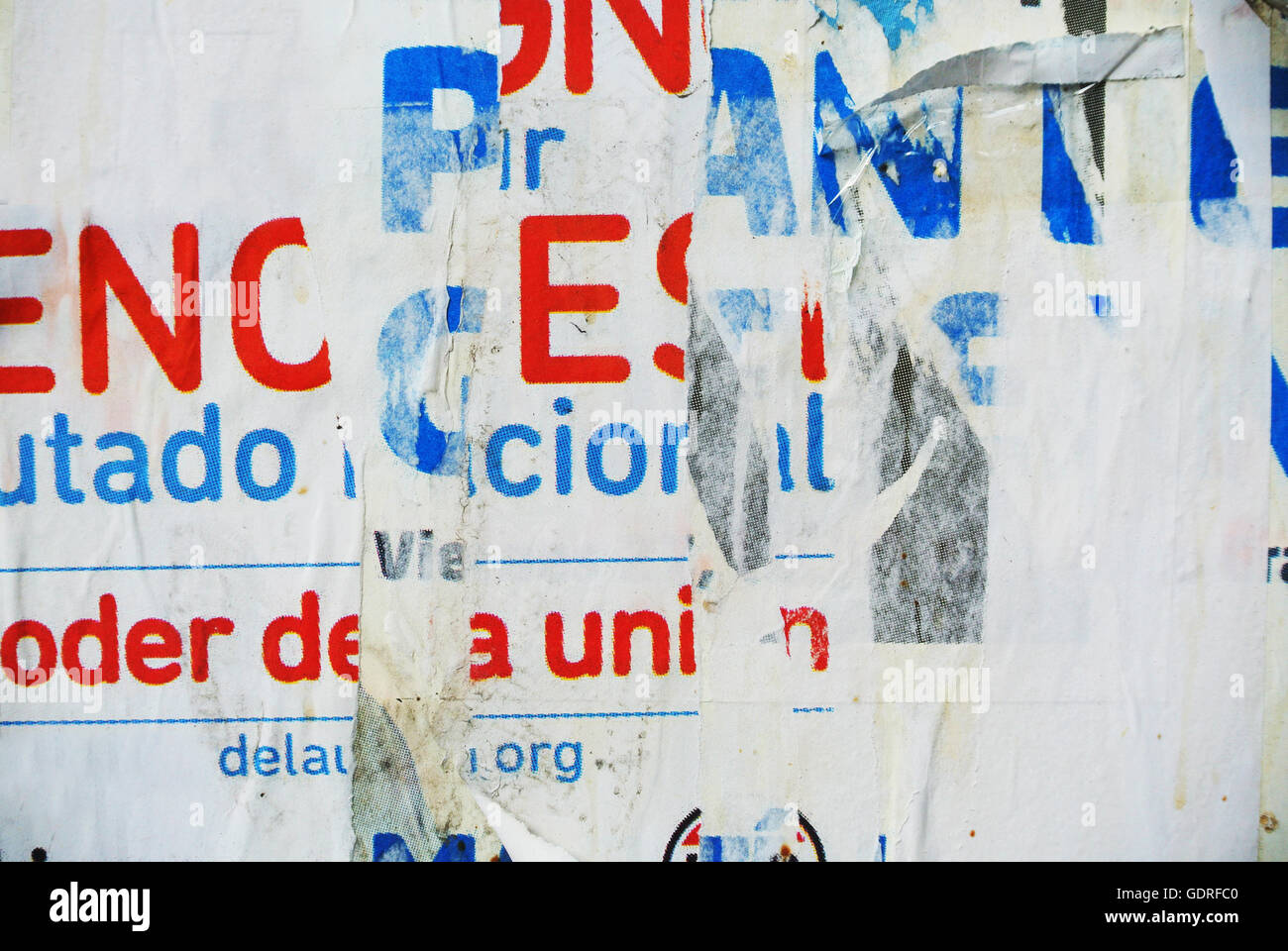 Random background collage paper typography texture on wall Stock Photo ...