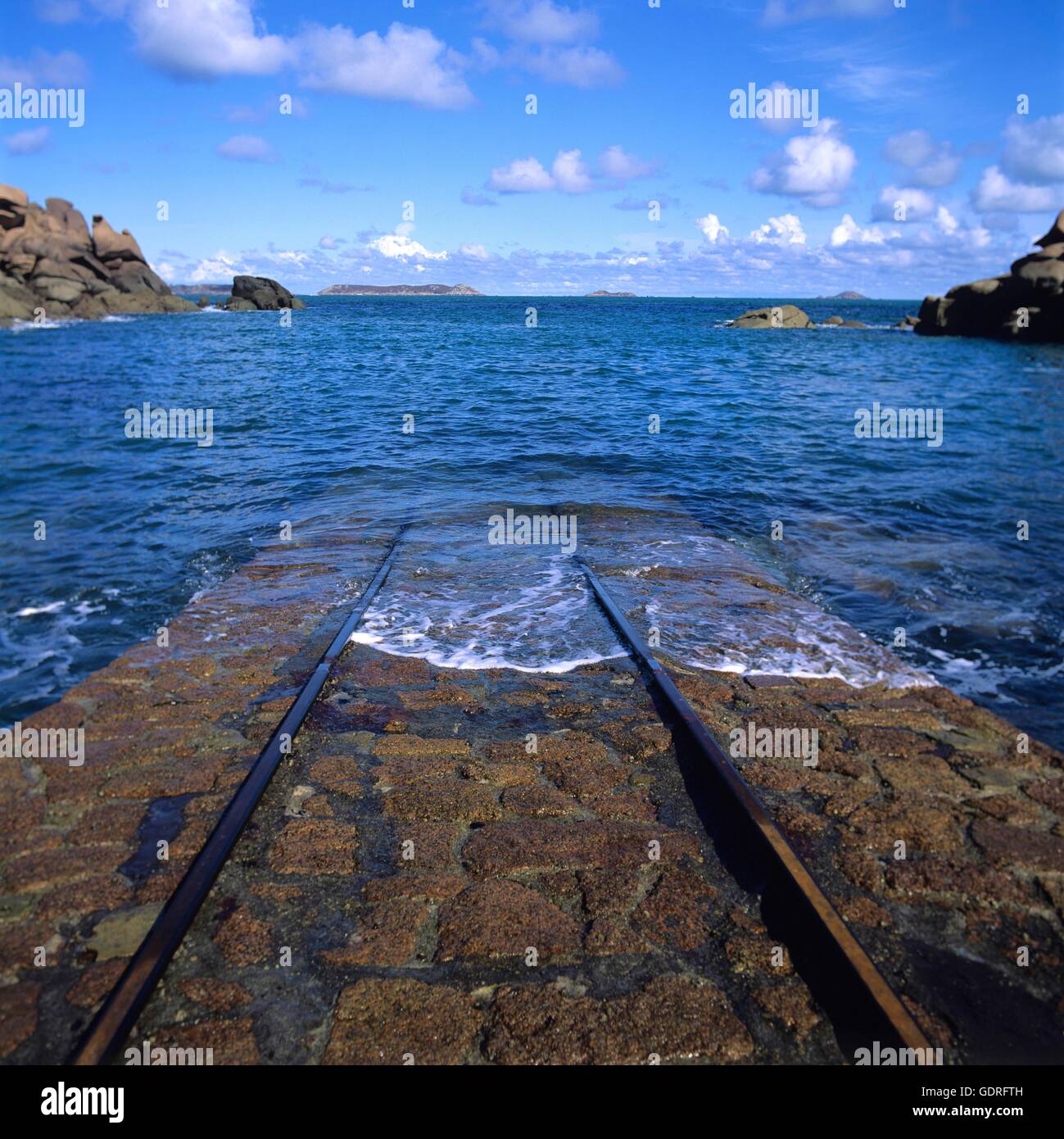 Jetty in sea Stock Photo Alamy