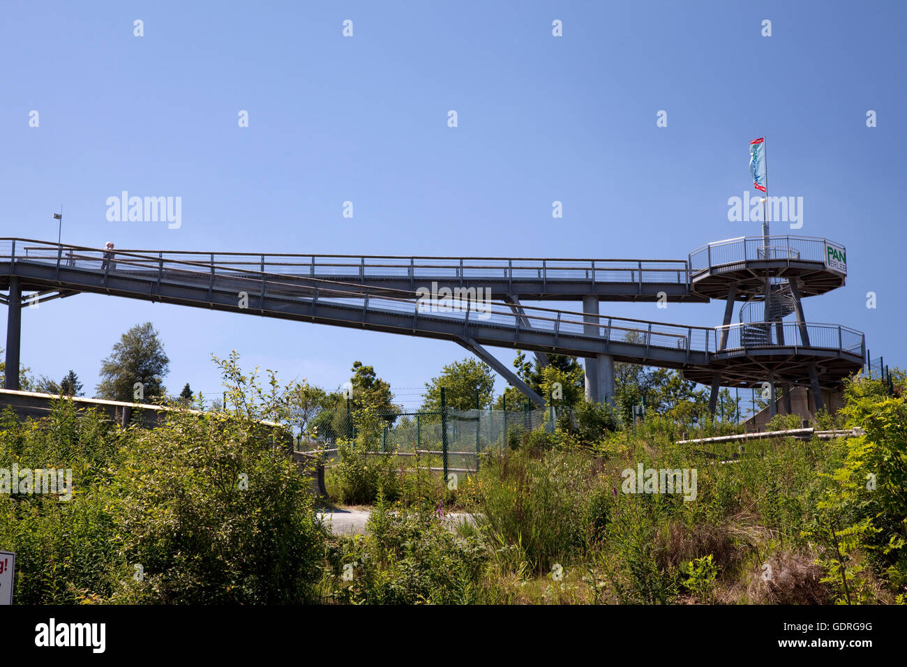 bridge at the Erlebnisberg Kappe recreational Winterberg, Sauerland, North Stock Photo - Alamy