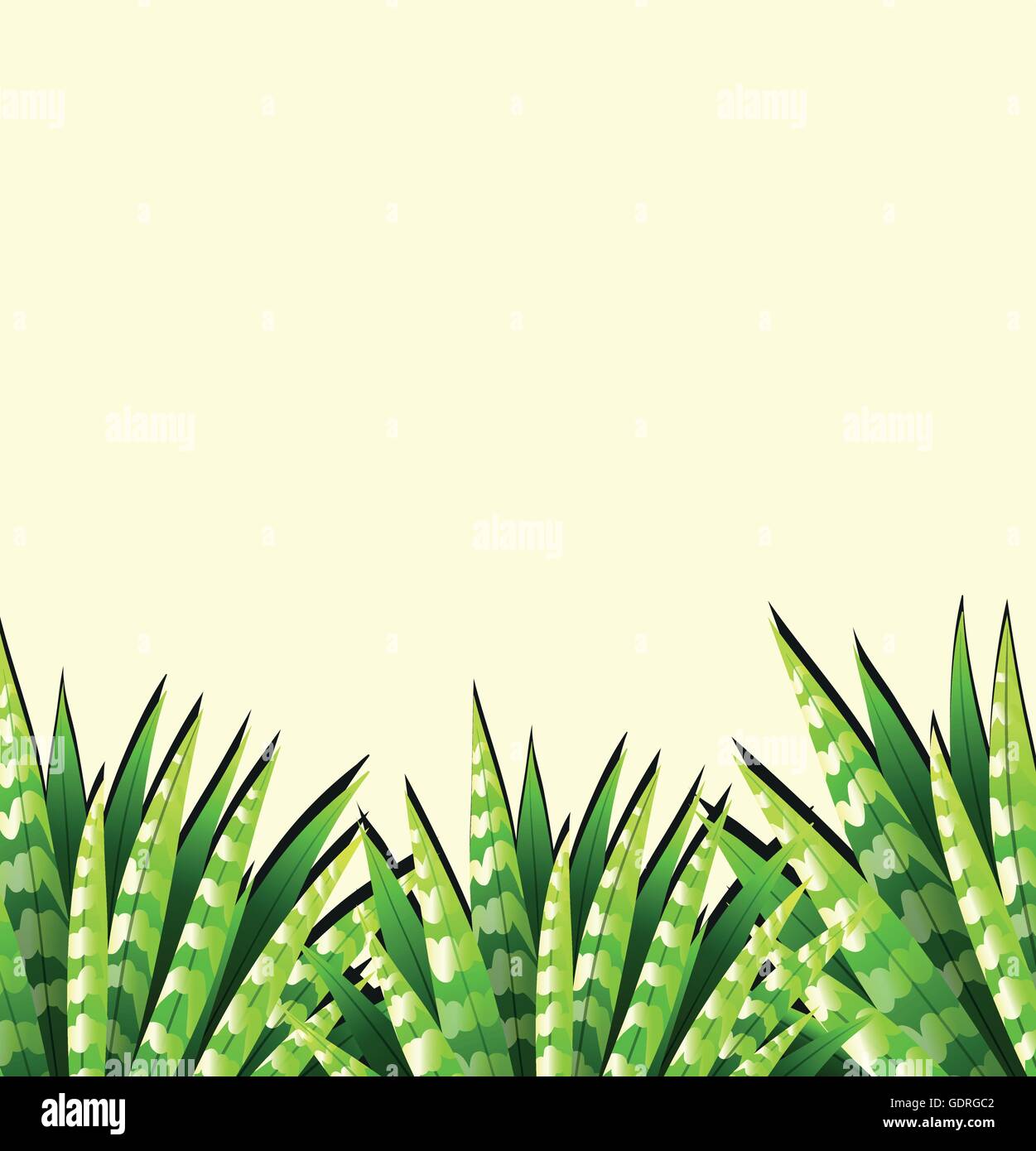Background design with green leaves illustration Stock Vector Image ...