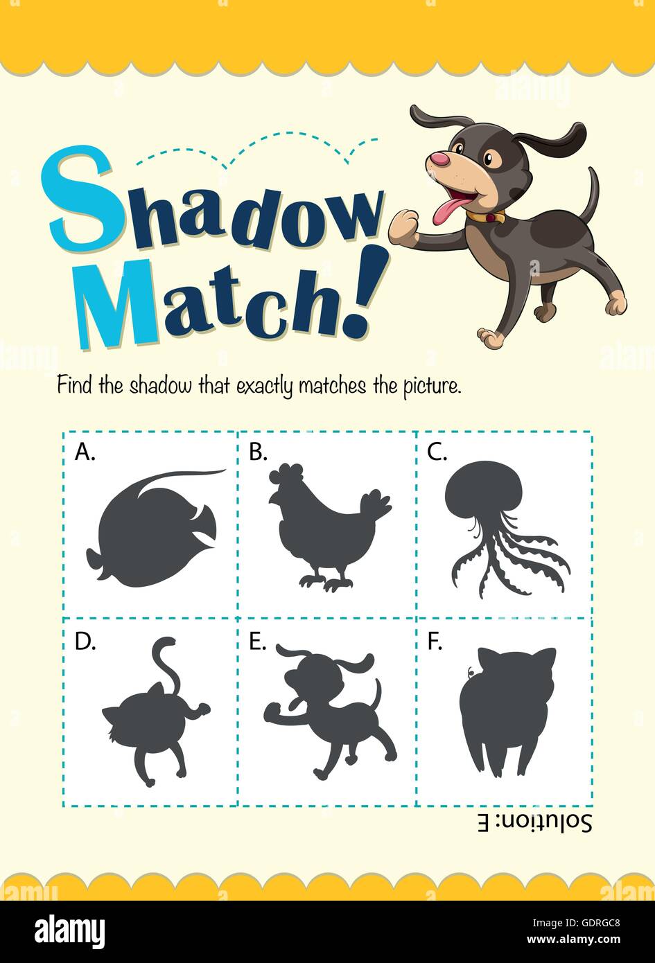 Game template with matching dog illustration Stock Vector Image & Art ...