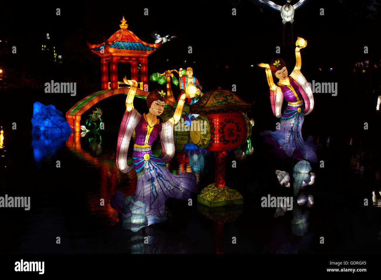 Montreal Chinese Lantern Festival at the Botanical Gardens. The theme