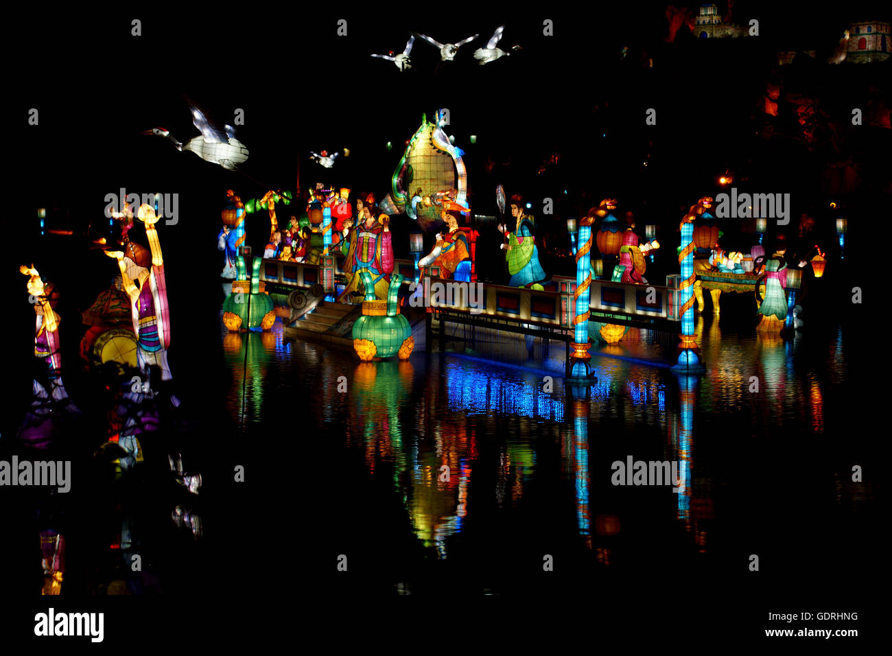 Montreal Chinese Lantern Festival at the Botanical Gardens. The theme