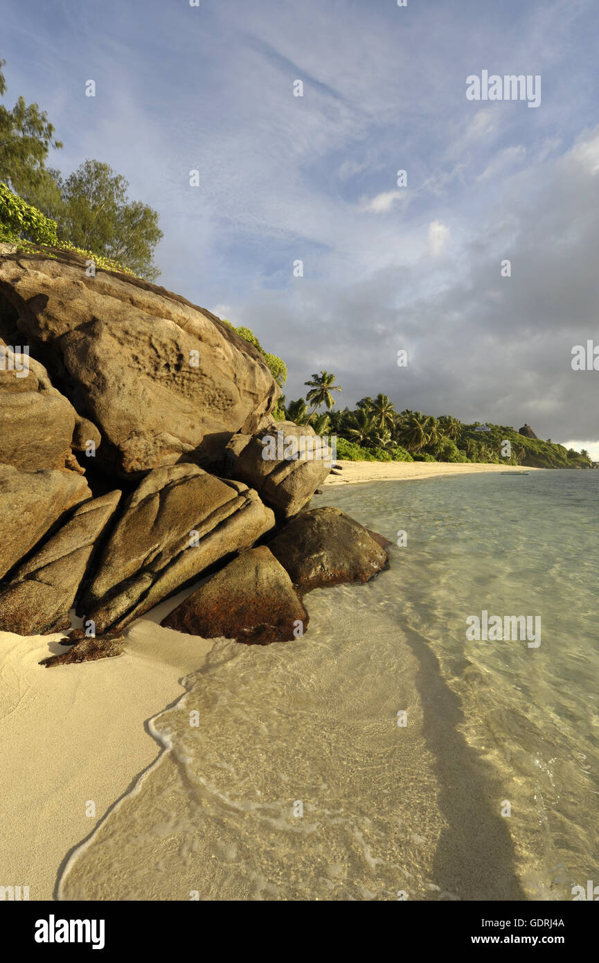 geography / travel, Seychelles, Mahe Island, Beach Anse Forbans, Additional-Rights-Clearance-Info-Not-Available Stock Photo