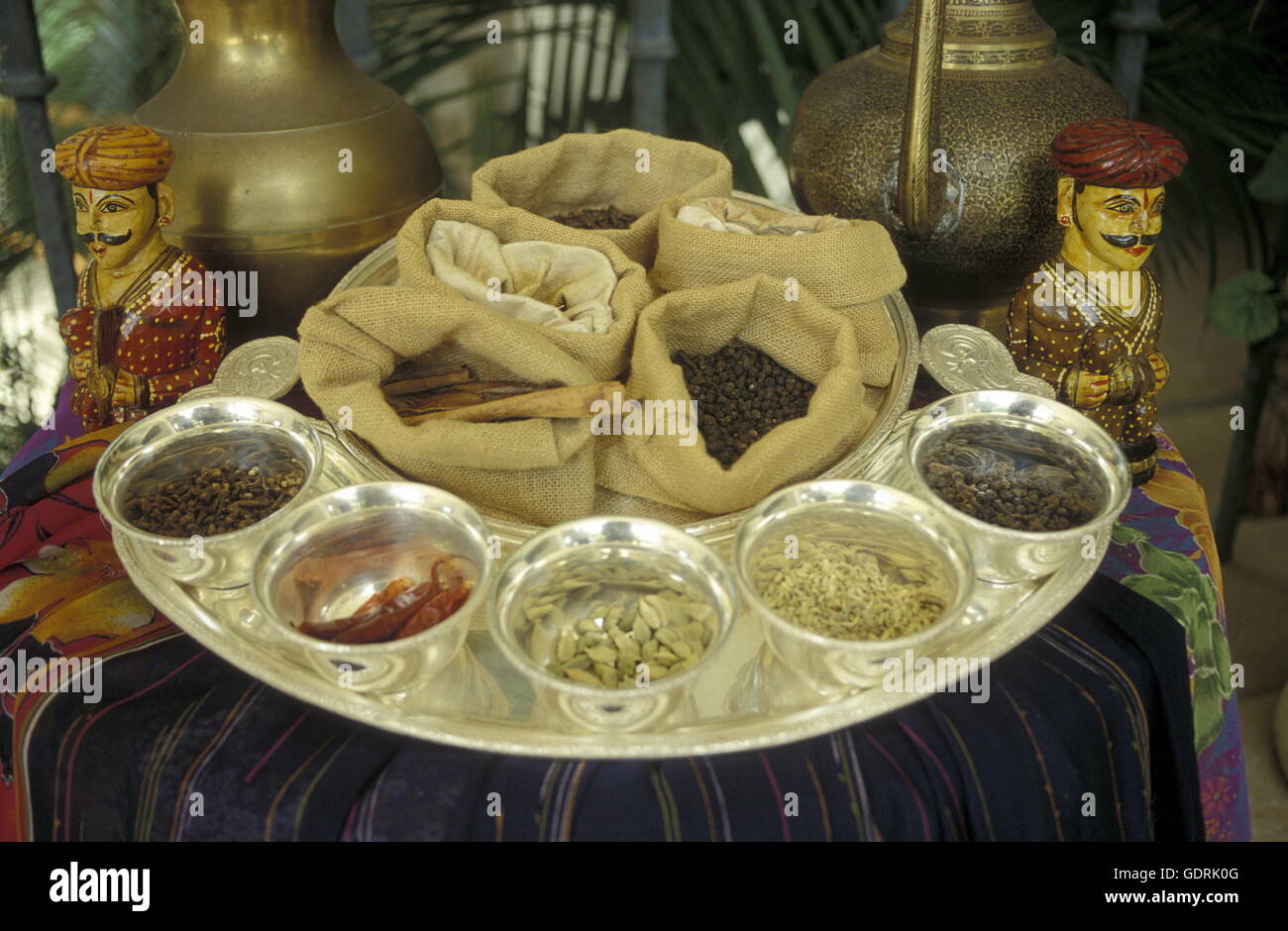 Gewuerze in einem Hotel auf der Insel Mauritius im Indischen Ozean in Afrika. Stock Photo