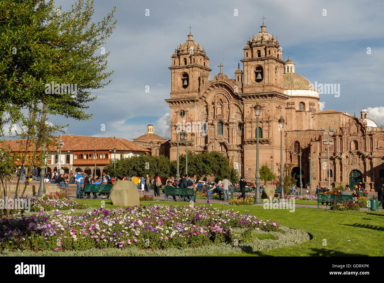 Cusco Cathedral (Nuestra Sra. de la Asuncion) and Plaza de Armas, Cusco, Peru Stock Photo
