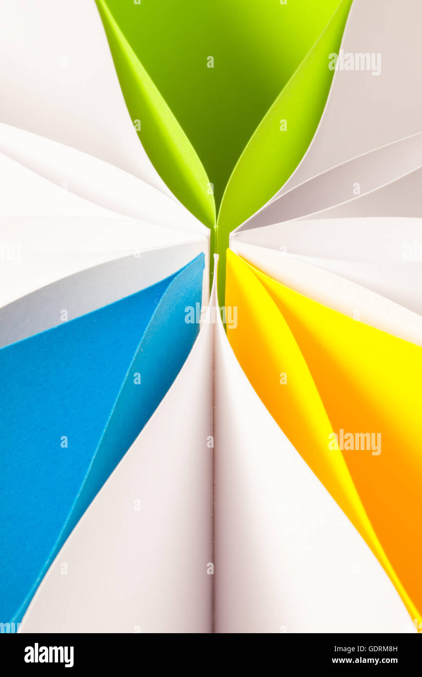 Abstract background image of pattern made by curved paper Stock Photo ...