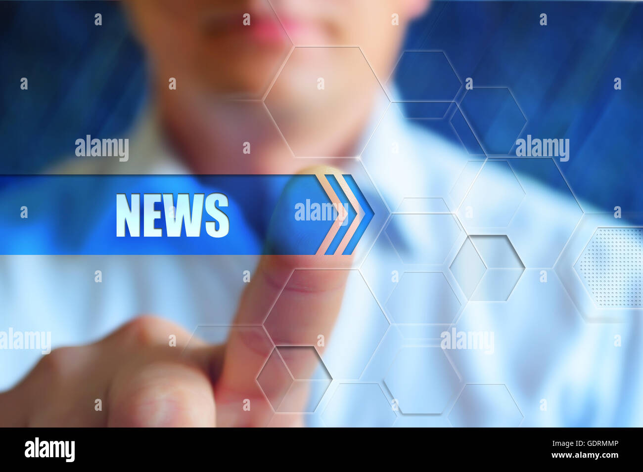 News background, anchor Stock Photo