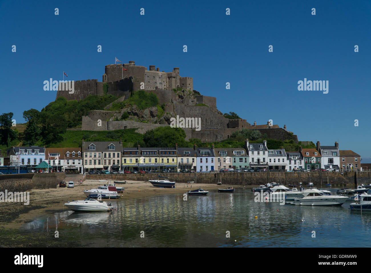 Great Britain Jersey Island Gorey Castle Stock Photo 83418703