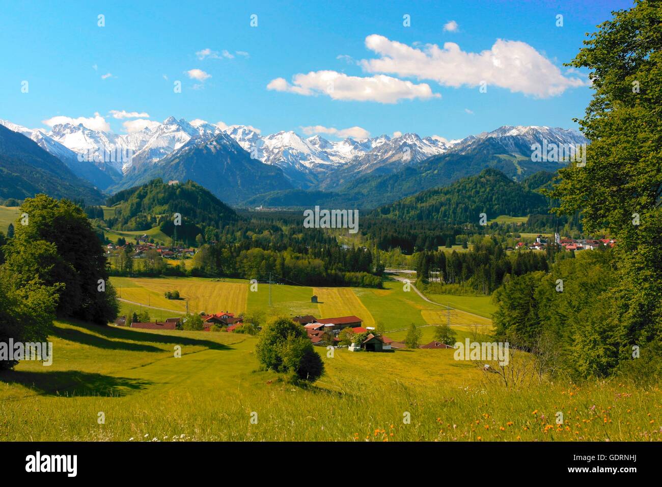 geography / travel, Germany, Bavaria, landscapes, Illertal near Fischen ...