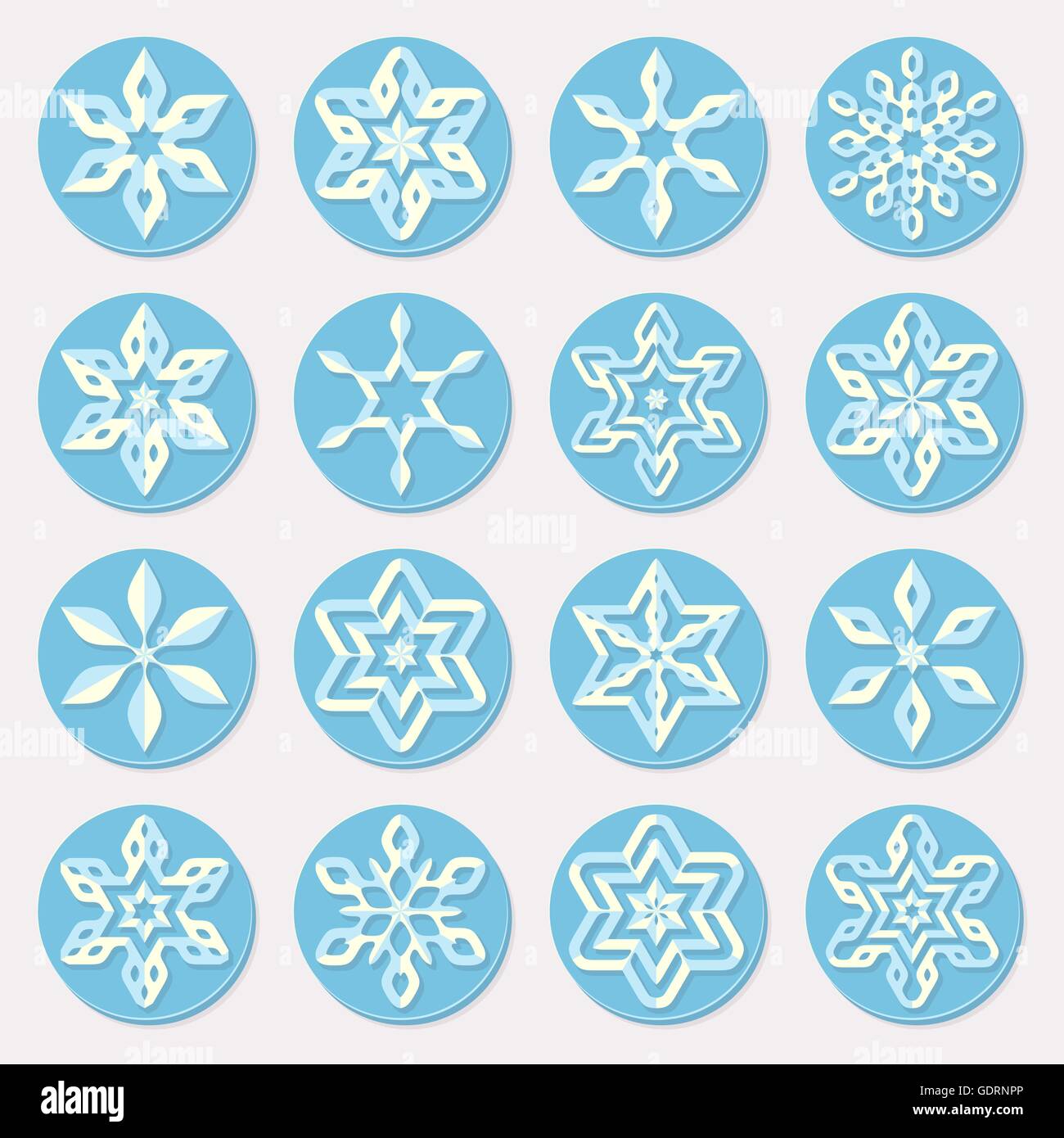 Snowflake Color Shade Shades of ice Stock Vector Images - Alamy