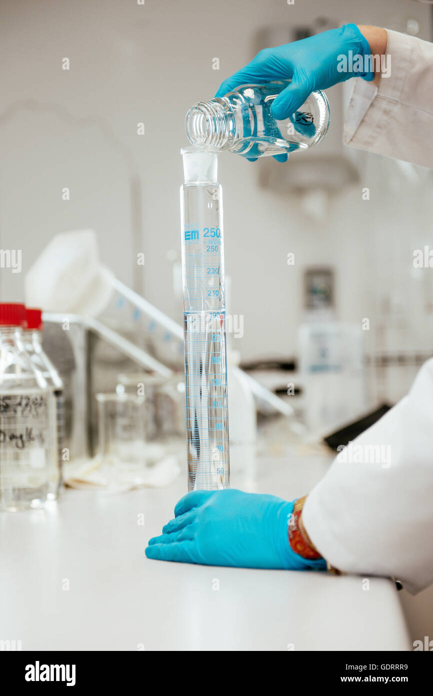 Picture taken in a laboratory for analysis, ecotoxicology, chemisty and biology in Kirrweiler, Rhineland-Palatinate, Germany on June 21st, 2106. | usage worldwide Stock Photo