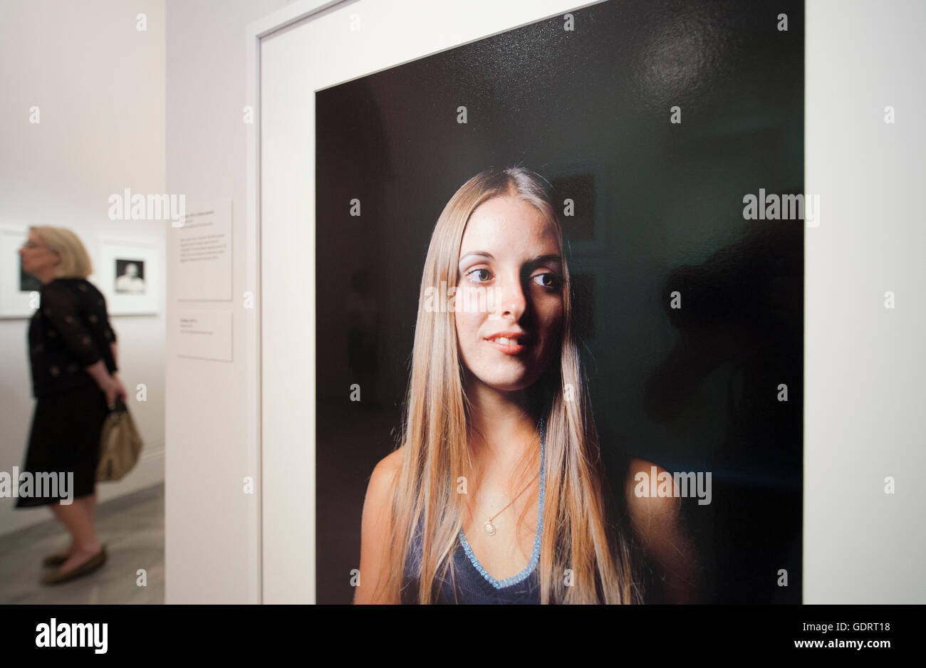 National Portrait Gallery London, UK. 20th July 2016. William Eggleston Portraits. Over 100 works by pioneering American photographer William Eggleston go on display spanning his career from the 1960s to the present day. The exhibition opens to the public from 21 July - 23 October. Credit: Malcolm Park/Alamy Live News. Stock Photo