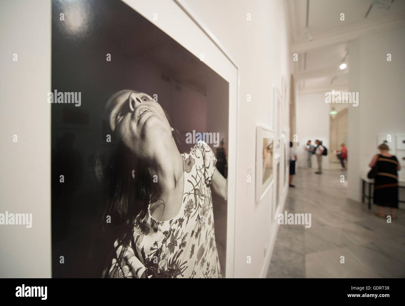 National Portrait Gallery London, UK. 20th July 2016. William Eggleston Portraits. Over 100 works by pioneering American photographer William Eggleston go on display spanning his career from the 1960s to the present day. The exhibition opens to the public from 21 July - 23 October. Credit: Malcolm Park/Alamy Live News. Stock Photo