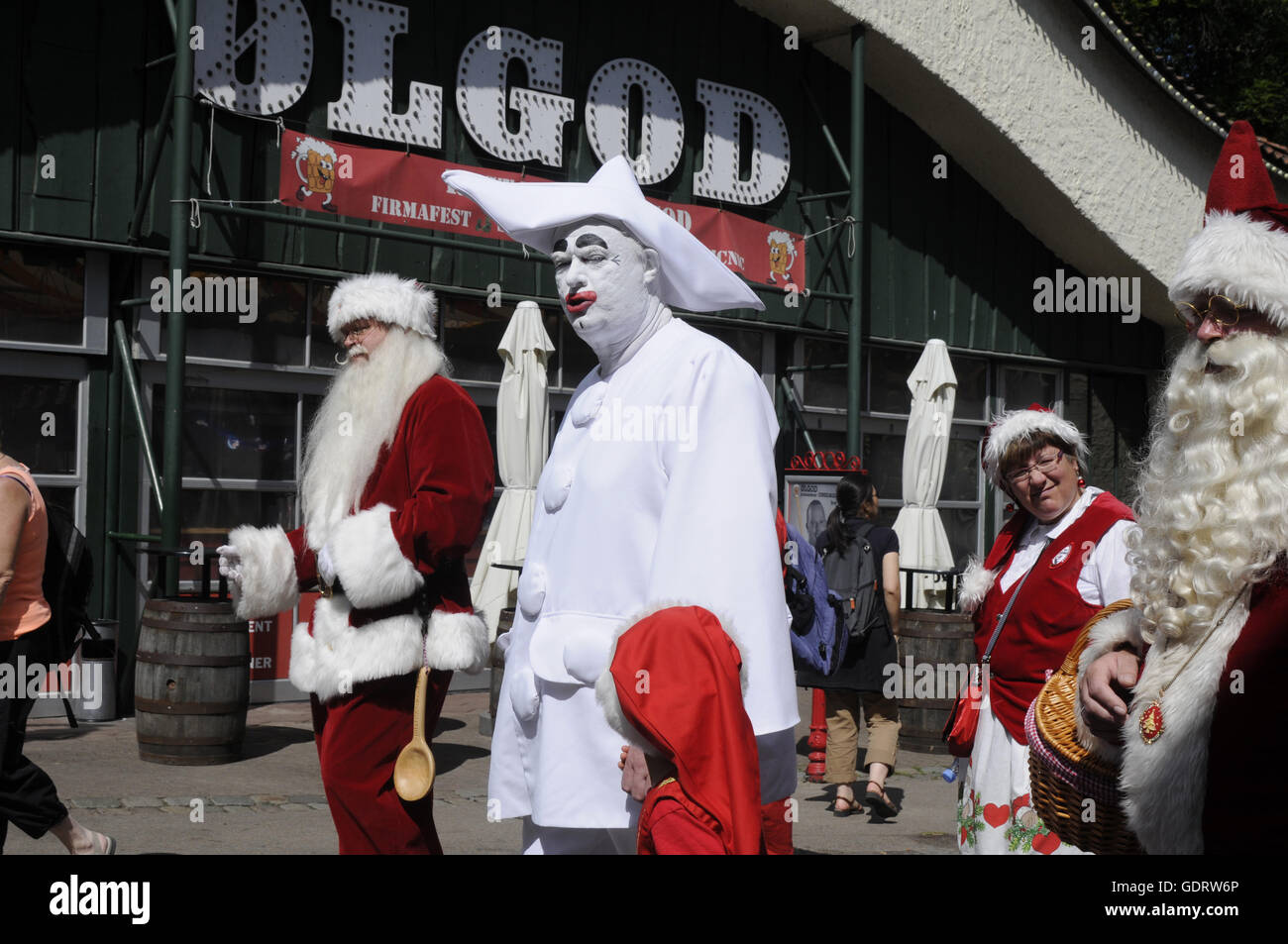 Copenhagen, Denmark. 20th July, 2016. 2nd.day of Santas from worlwide  including United States and Uk and Japan and europan countries gether 3 days  International Santa convention (congress) at Bakken Klempenborg Copenhagen  Denmark.