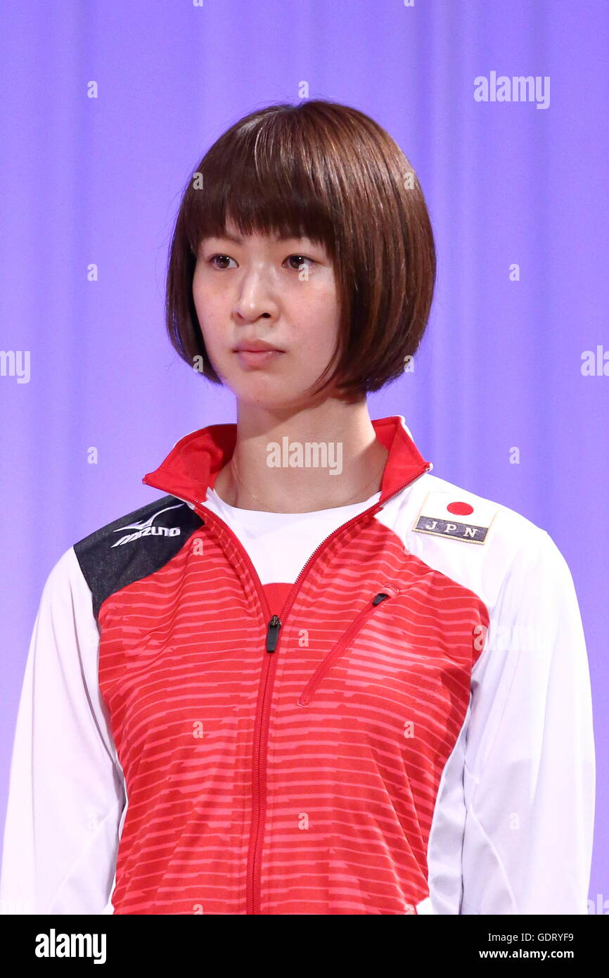Tokyo Japan th July 16 木村沙織 Saori Kimura Jpn Volleyball Japan Women S National Volleyball Team Send Off Party For The Rio 16 Olympic Games In Tokyo Japan Credit Aflo Sport Alamy Live News