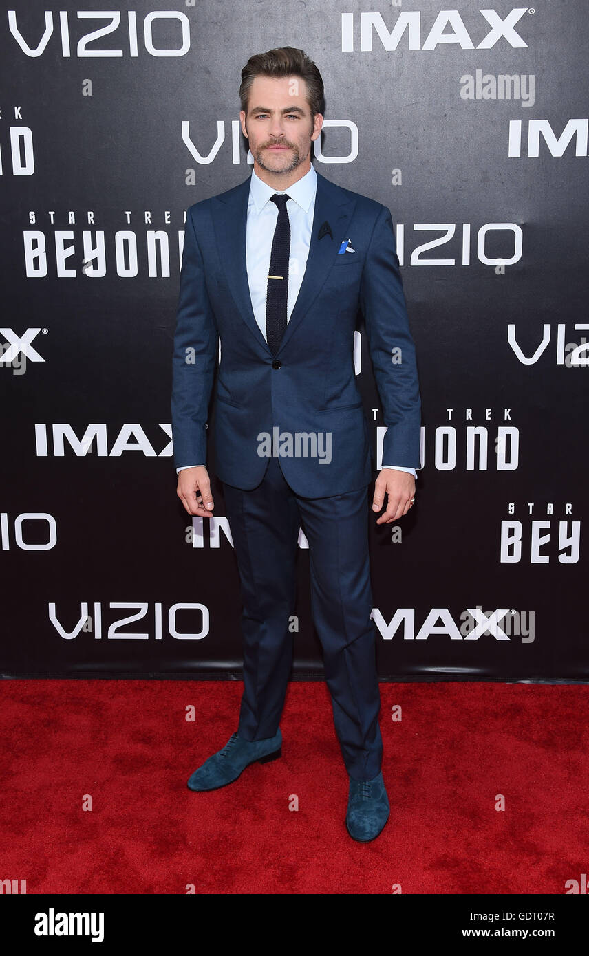 San Diego, California, USA. 20th July, 2016. Chris Pine arrives for the premiere of the film 'Star Trek Beyond' at the Embarcadero Marina Park. Credit:  Lisa O'Connor/ZUMA Wire/Alamy Live News Stock Photo