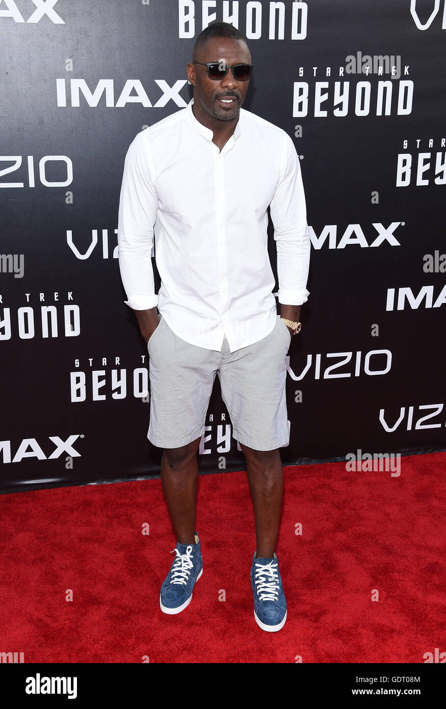 San Diego, California, USA. 20th July, 2016. Idris Elba arrives for the premiere of the film 'Star Trek Beyond' at the Embarcadero Marina Park. Credit:  Lisa O'Connor/ZUMA Wire/Alamy Live News Stock Photo