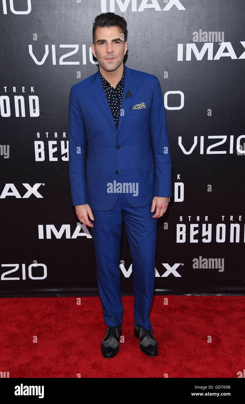 San Diego, California, USA. 20th July, 2016. Zachary Quinto arrives for the premiere of the film 'Star Trek Beyond' at the Embarcadero Marina Park. Credit:  Lisa O'Connor/ZUMA Wire/Alamy Live News Stock Photo