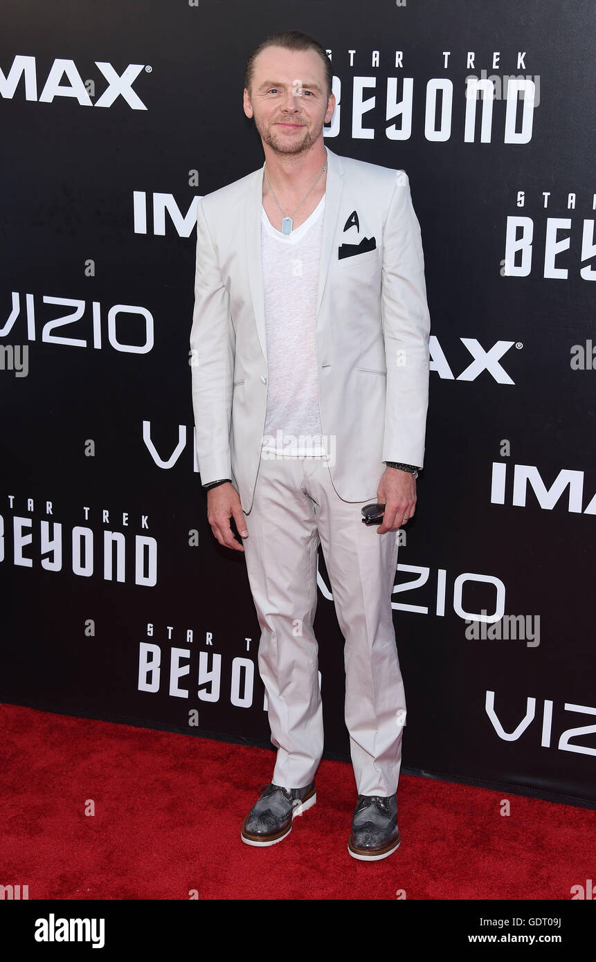 San Diego, California, USA. 20th July, 2016. Simon Pegg arrives for the premiere of the film 'Star Trek Beyond' at the Embarcadero Marina Park. Credit:  Lisa O'Connor/ZUMA Wire/Alamy Live News Stock Photo