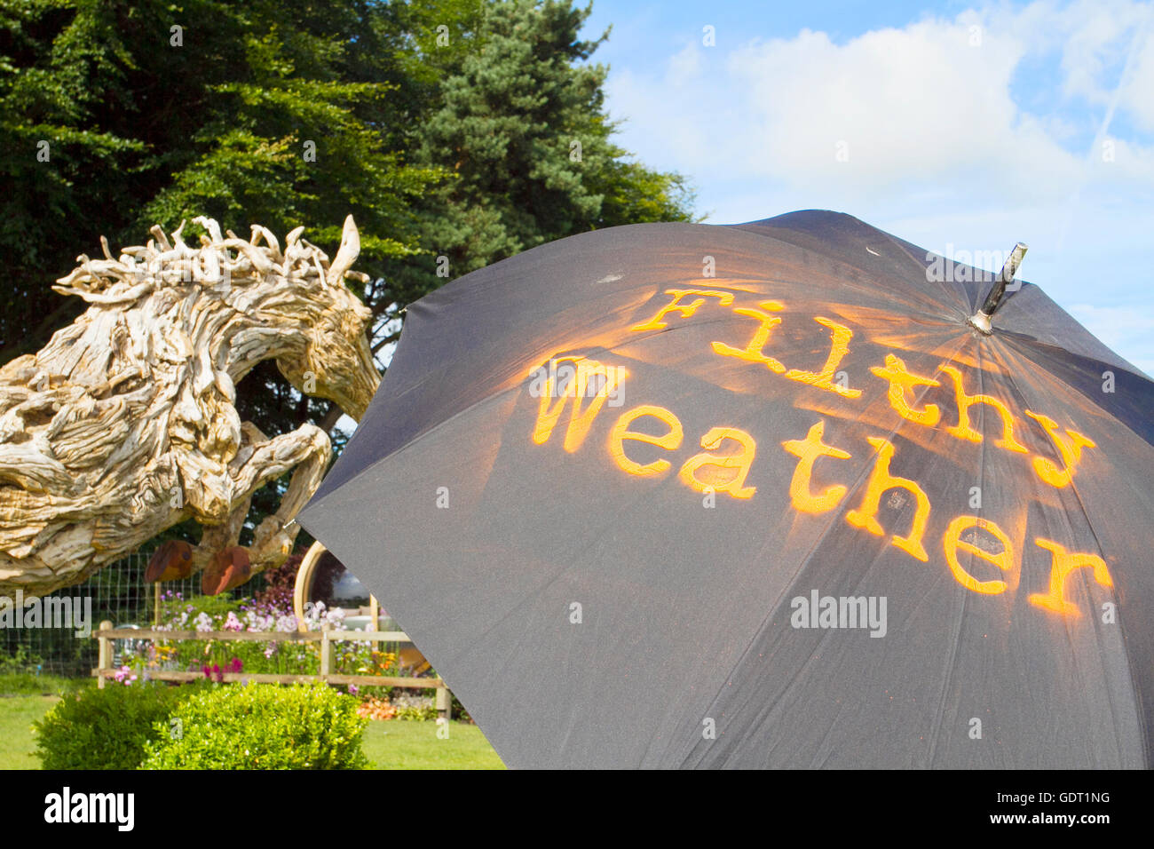 Knutsford, UK. 21st July, 2016. UK Weather RHS Tatton Park Flower Show