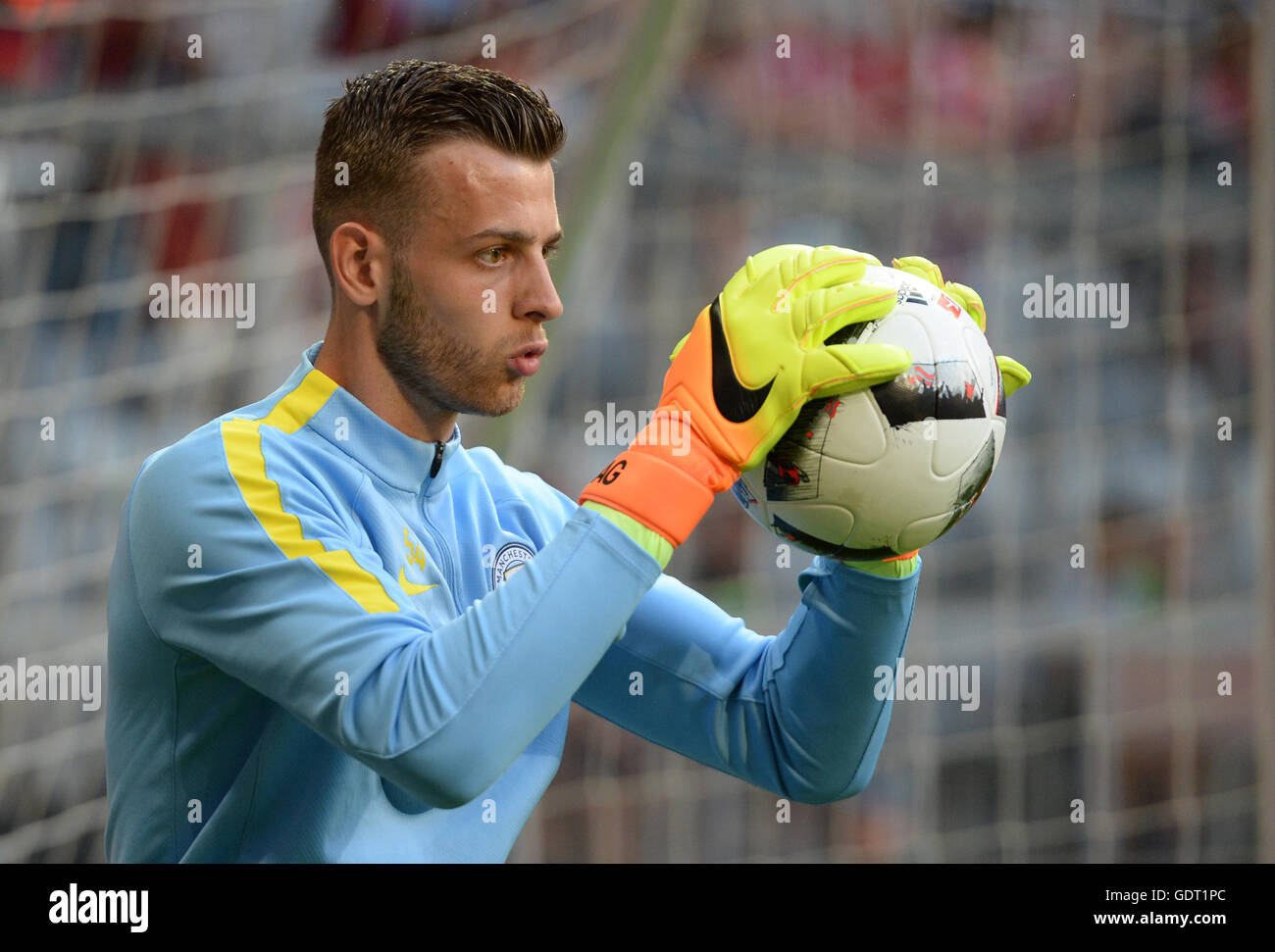 Manchester city goalkeeper angus gunn hires stock photography and