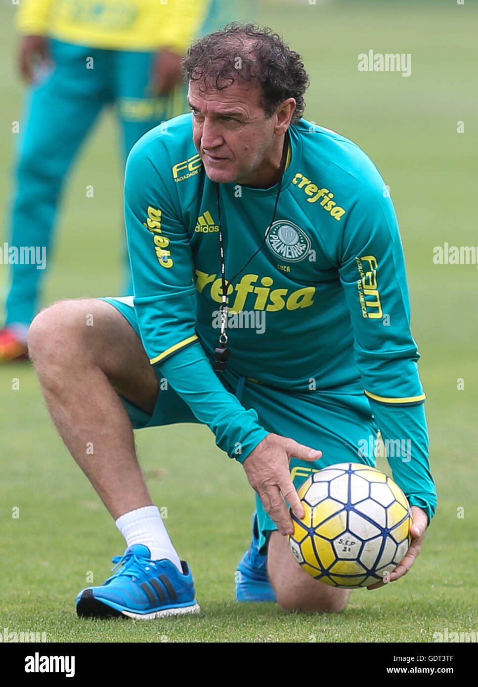 The Cuca coach of SE Palmeiras, during training, the Football Academy