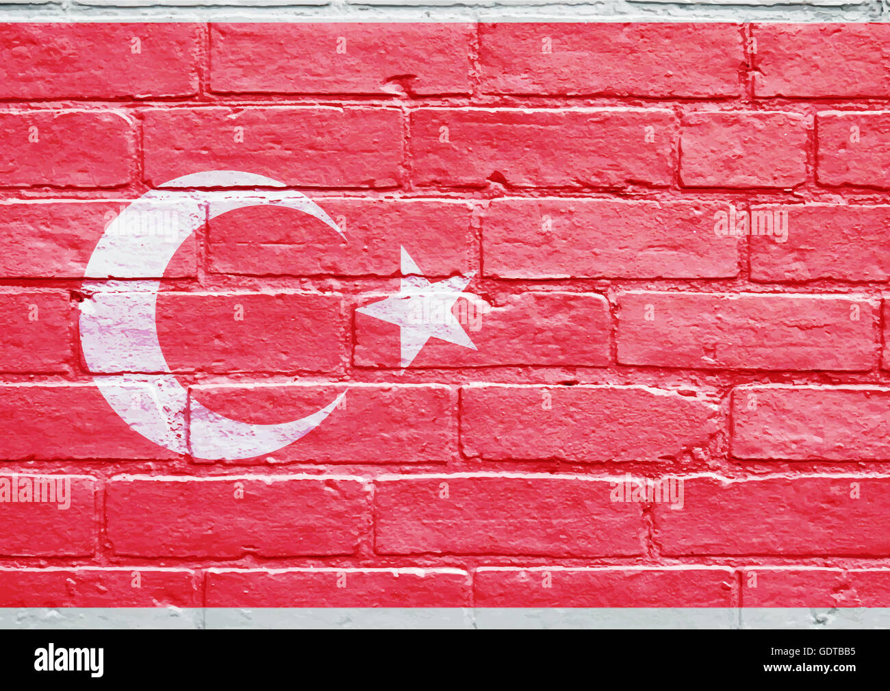 Urban art, Flag of Turkey Stock Photo